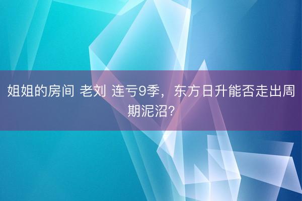 姐姐的房间 老刘 连亏9季，东方日升能否走出周期泥沼？