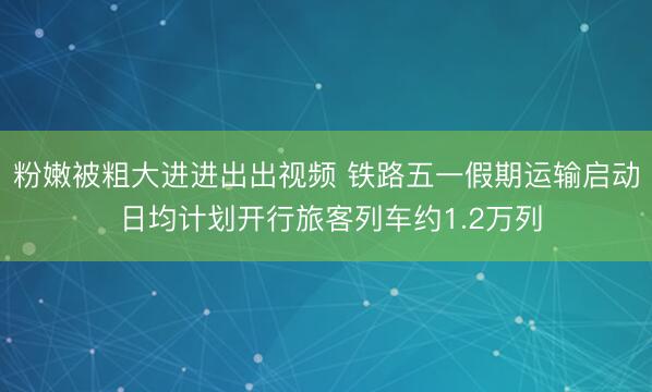 粉嫩被粗大进进出出视频 铁路五一假期运输启动 日均计划开行旅客列车约1.2万列